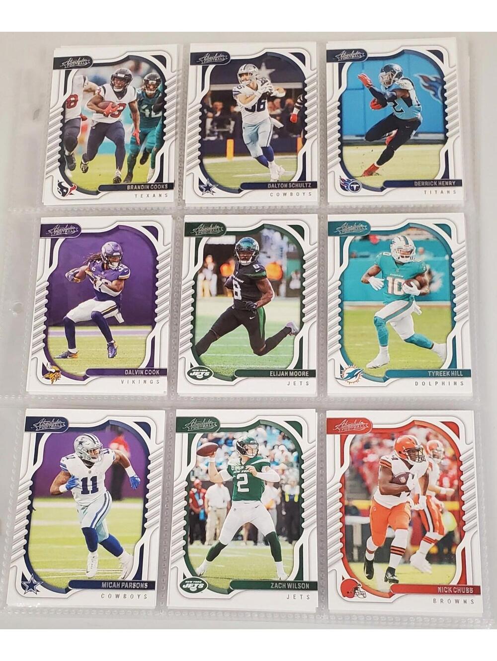 2022 Panini Absolute Football NFL Card Lot 100+ NM-M Stars Leonard Fournette